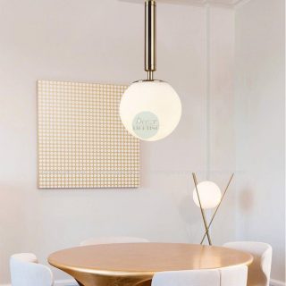 Đèn Thả Cầu Thủy Tinh Đục DC286