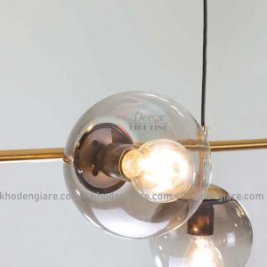 Đèn Thả Decor Bàn Ăn 6 Bóng Thủy Tinh DC286