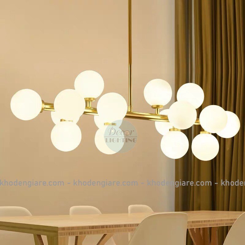 Đèn thả bàn ăn 16 bóng Moonligh sang trọng DC232