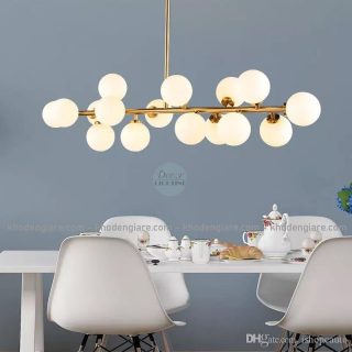 Đèn thả bàn ăn 16 bóng Moonligh sang trọng DC186