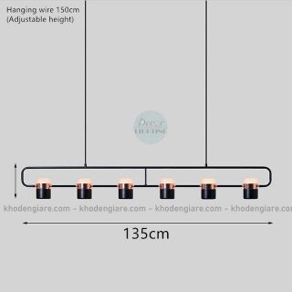 Đèn thả bàn ăn 6 bóng cao cấp
