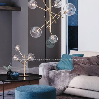 Đèn thả thủy tinh trang trí phòng khách hiện đại DC223