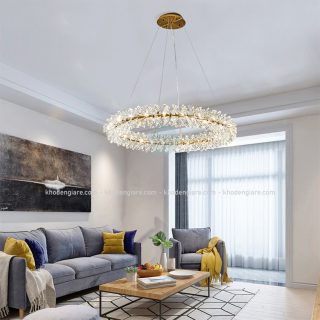 Đèn chùm pha lê phòng khách bông tuyết DC420