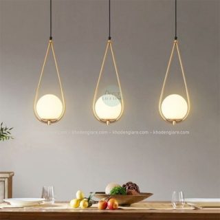 Đèn thả trang trí cầu thủy tinh DC210D