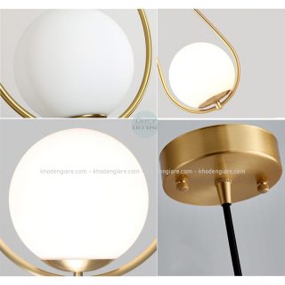Đèn thả trang trí cầu thủy tinh DC210D