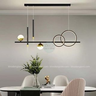 Đèn thả ngang 2 vòng led DC375