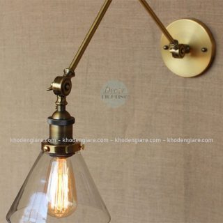 Đèn tường chao thuỷ tinh thân dài DC727