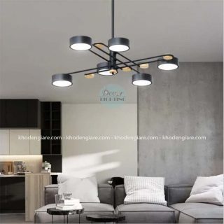 Đèn chùm phòng khách 6 tay