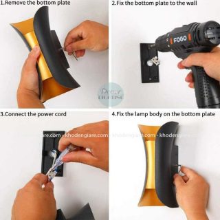 Đèn led 2 đầu gắn tường