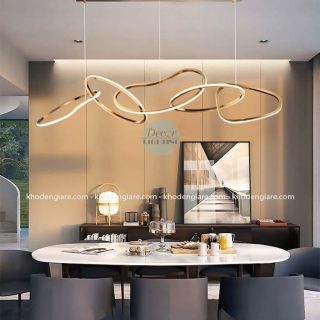 Đèn thả bàn ăn mạ Titan DC380