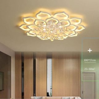 Đèn mâm mica cánh sen MC9034