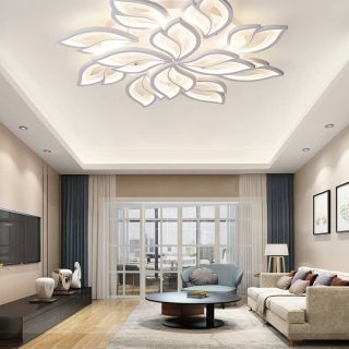 Đèn ốp trần Mica 12 cánh DC9031