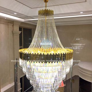 Đèn chùm pha lê thông tầng DC471