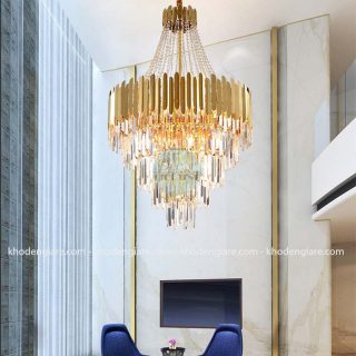 Đèn chùm pha lê thông tầng DC471