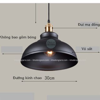 Đèn thả chao cổ bóp DC199