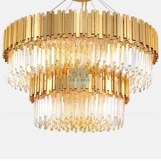 Đèn chùm pha lê 2 tầng DC464