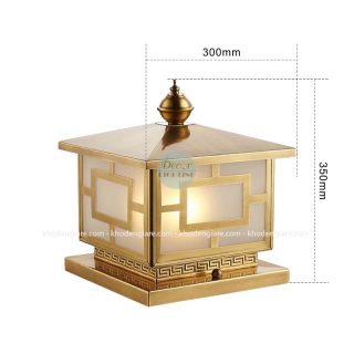 Đèn trụ cổng đồng TD021