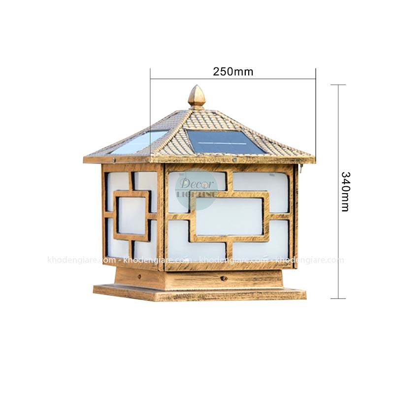 Đèn trụ cổng năng lượng mặt trời TD027