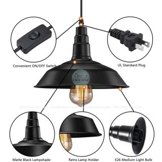 Đèn thả decor chao sắt DC065