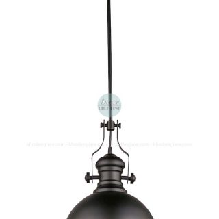 Đèn thả chao sắt mặt kính DC198