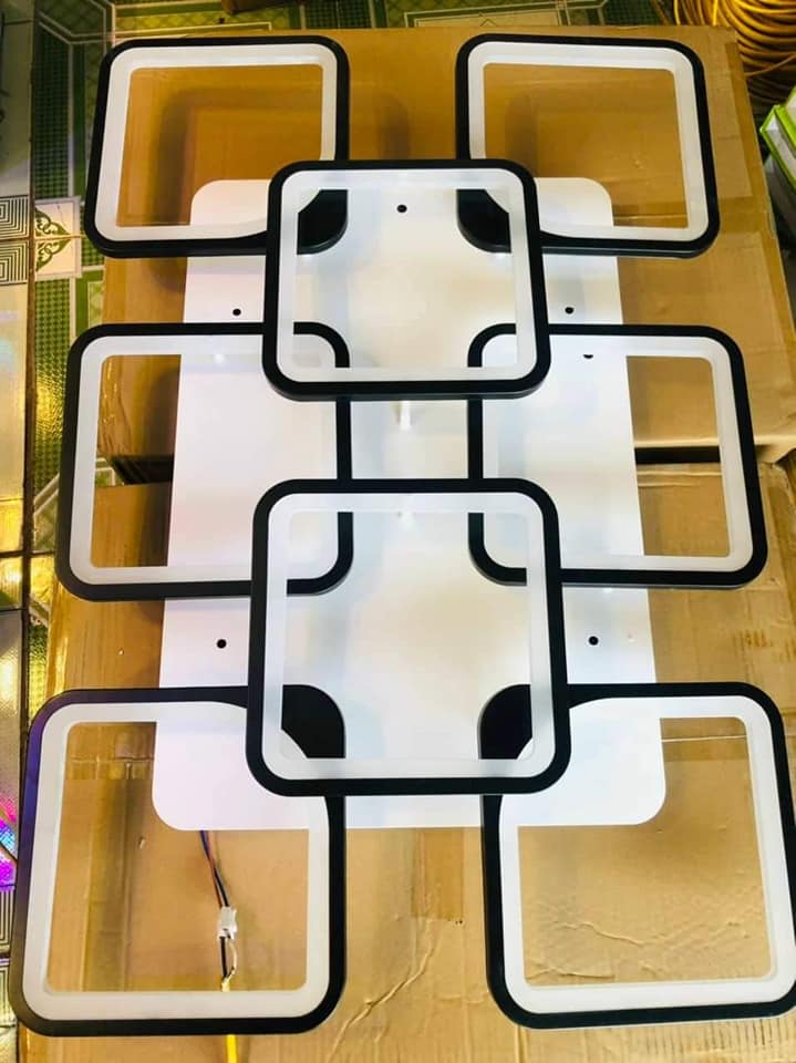 Đèn ốp trần hiện đại Mica Cánh vuông MC9050