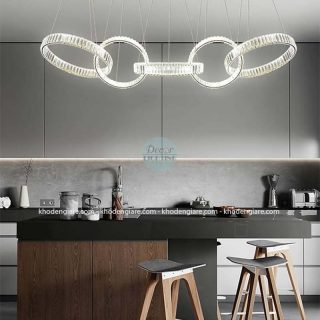Đèn thả bàn ăn pha lê tròn DC529