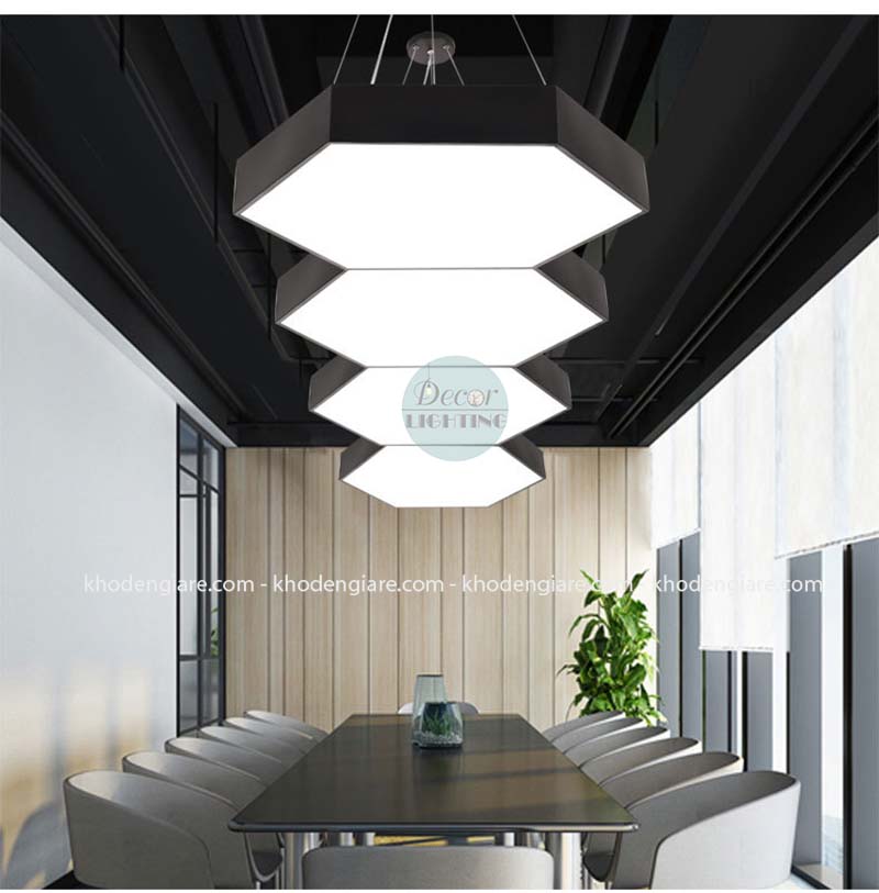 Đèn thả văn phòng lục giác đặc TVP-LGD600