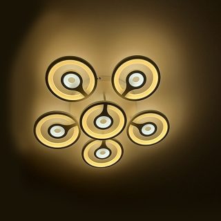 Đèn ốp trần hiện đại Mica hình đuôi công MC9051