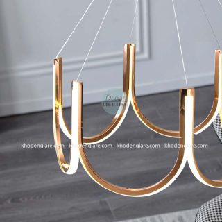 Đèn chùm led mạ titan cao cấp DC343