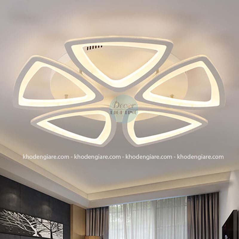 Đèn ốp trần hiện đại Mica tam giác MC9054