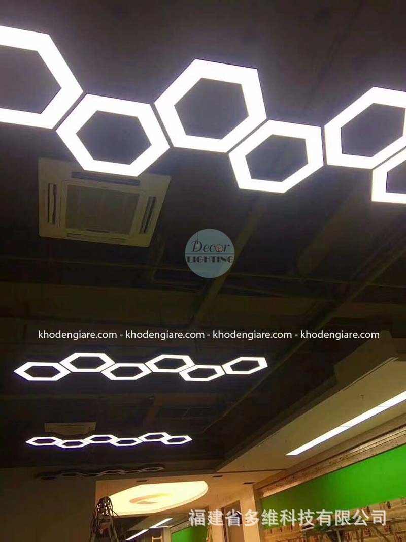 Đèn thả văn phòng lục giác rỗng TVP-LGR600