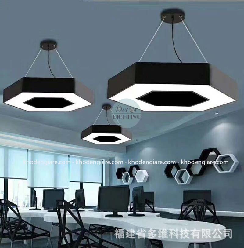Đèn thả văn phòng lục giác rỗng TVP-LGR600