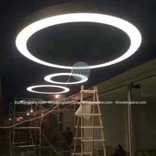 Đèn thả văn phòng tròn rỗng TVP-TR600