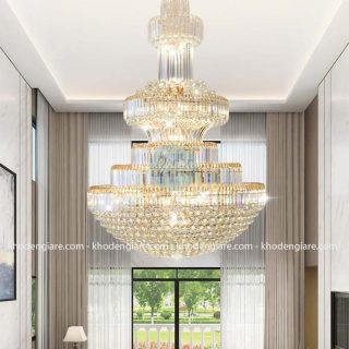 Đèn chùm thông tầng cao cấp