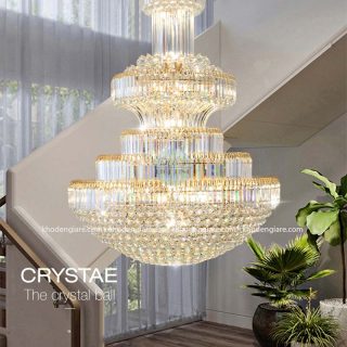 Đèn chùm thông tầng cao cấp