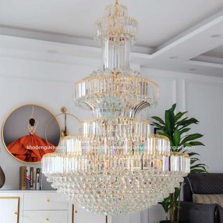 Đèn chùm thông tầng cao cấp