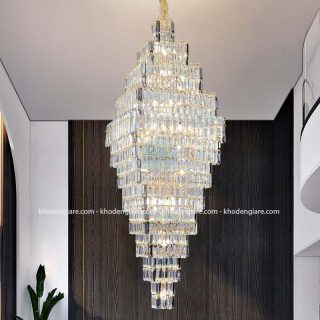 Đèn thả pha lê thông tầng cao cấp TT1075