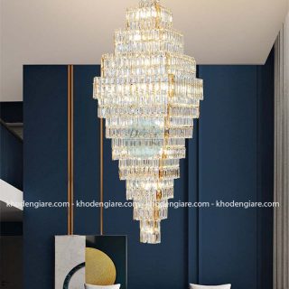 Đèn thả pha lê thông tầng cao cấp TT1075