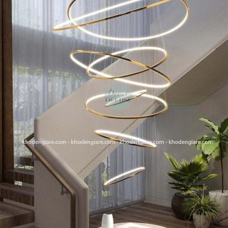 Đèn thả thông tầng cầu thang cao cấp TT1077