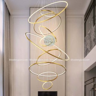 Đèn thả thông tầng cầu thang cao cấp TT1077