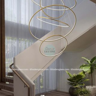 Đèn thả thông tầng cầu thang cao cấp TT1077