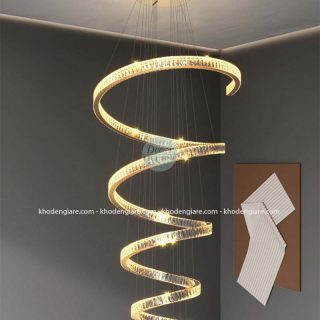 Đèn thả thông tầng pha lê TT1074