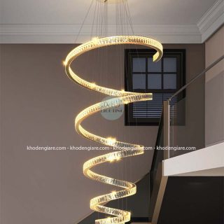 Đèn thả thông tầng pha lê TT1074