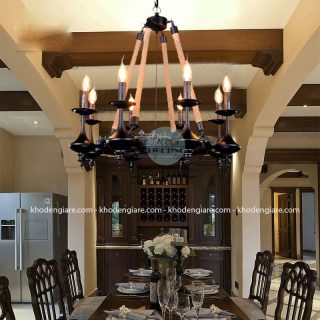 Đèn chùm cuốn thừng DC171