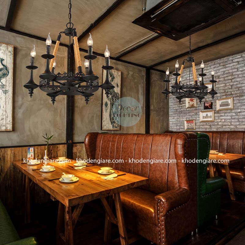 Đèn chùm cuốn thừng DC171