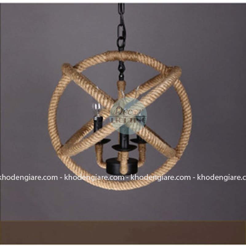 Đèn thả cuốn thừng hình cầu DC148