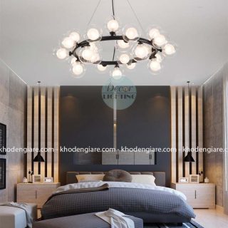 Đèn thả chùm Moonlight 25 bóng tròn chao trong DC358B