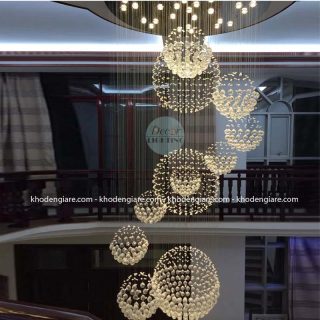 Đèn chùm pha lê thông tầng TT1080
