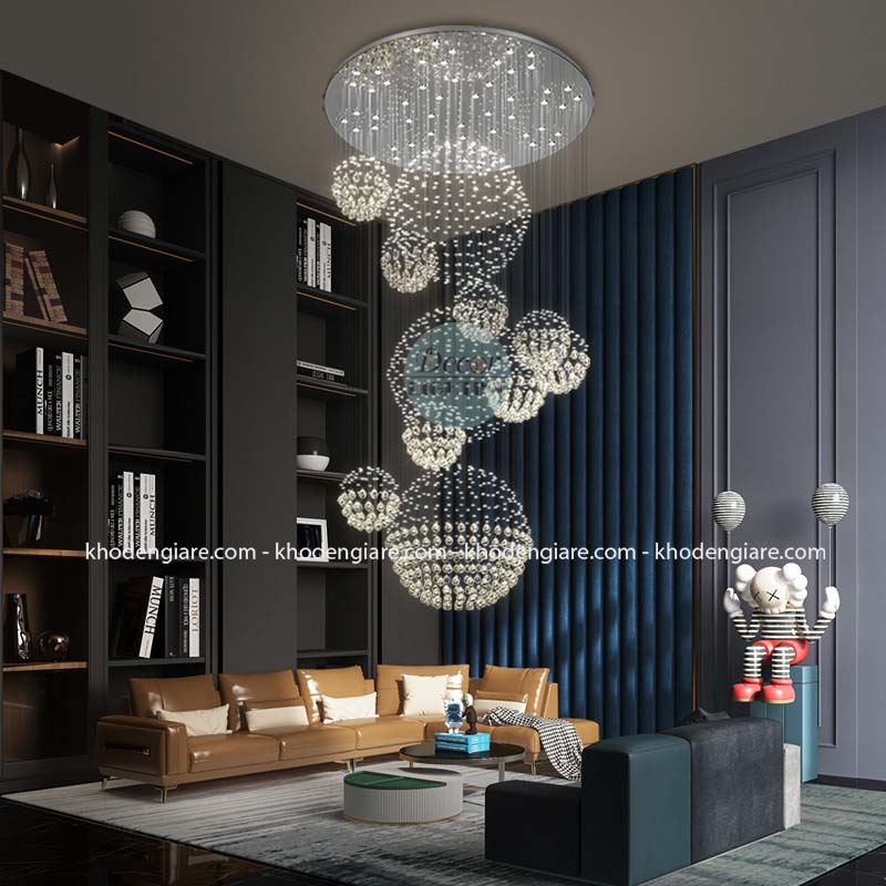 Đèn chùm pha lê thông tầng TT1080