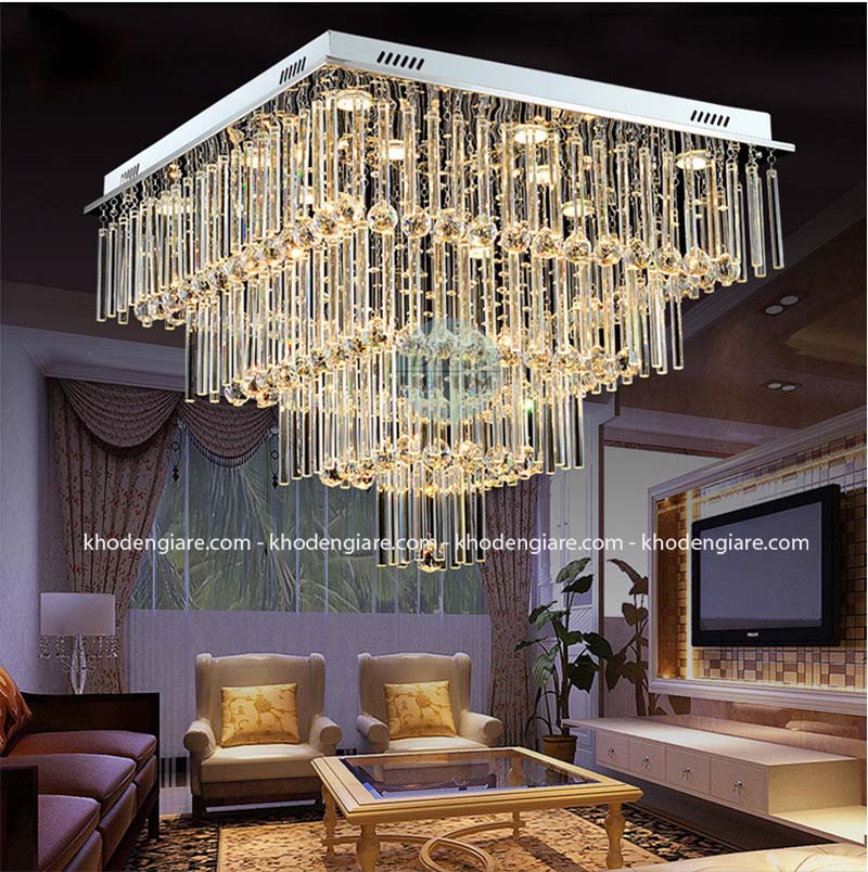 Đèn ốp trần pha lê hiện đại DC951